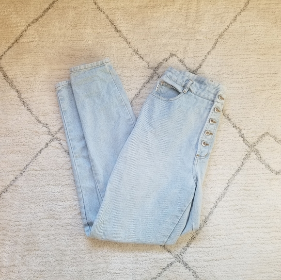 Vintage B.W.B light wash high waist denim Jeans - Picture 4 of 10